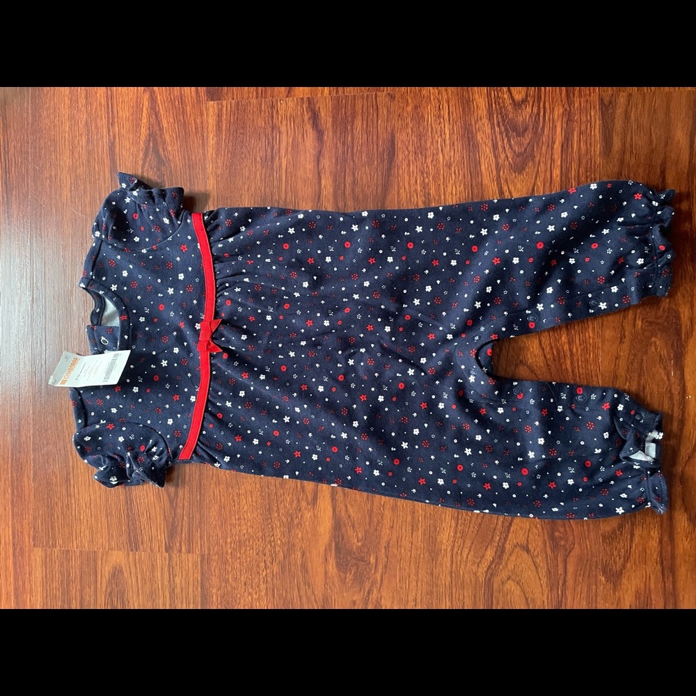 Red,white,& blue baby outfit
